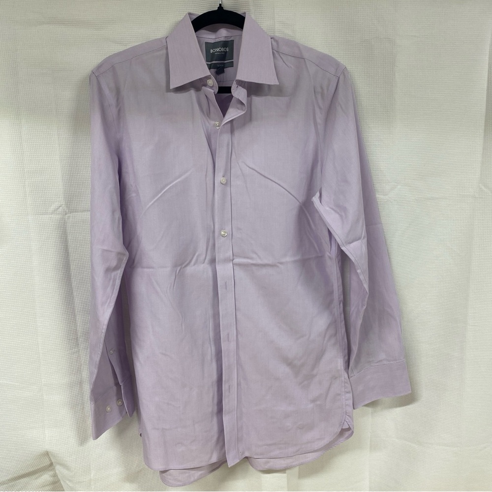 Bonobos Light Purple Slim Fit Shirt Size 15